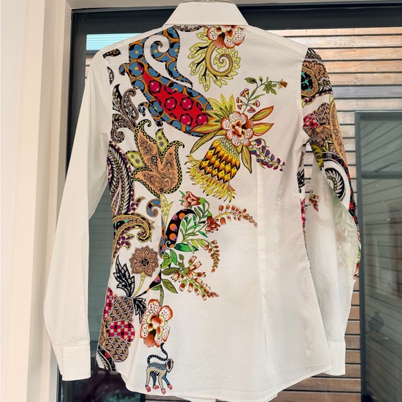 Etro Floral tapestry Paisley Button-Up Shirt - Picture 3 of 6